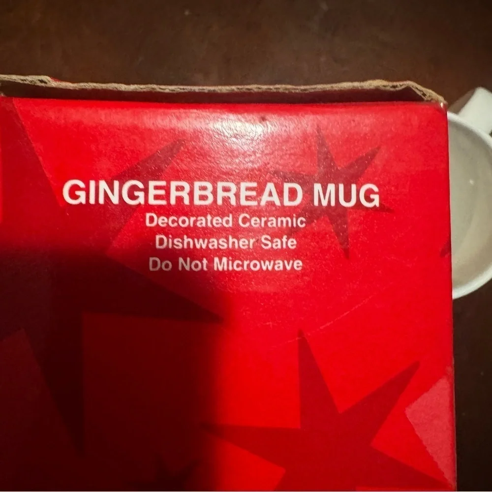 Vtg 90s Gingerbread Mug Celebrate The Season Christmas Holiday Winter Cup 1996